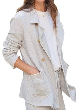 Frank & Eileen Belfast Cotton Triple Fleece Double Breasted Notch Lapel